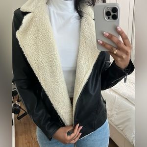 Faux leather jacket